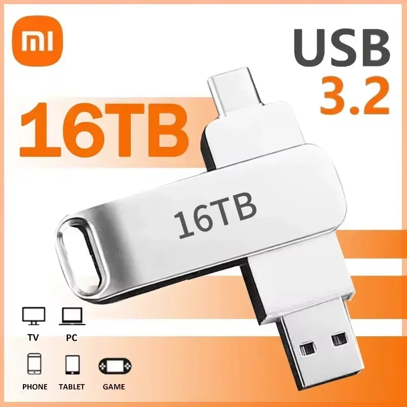 16TB OTG USB 3.2 Flash Drive